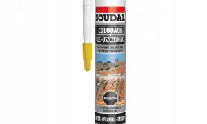 Klej budowlany Soudal Colodach do dachówek ceramicznych i włókno-cementowych. Zastępuje mocowanie mechaniczne.
