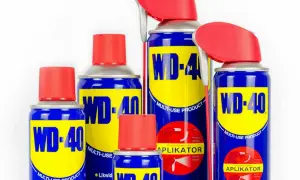 Zestaw puszek WD-40, idealny do usuwania kleju po taśmie. Wielozadaniowy produkt, który pomoże Ci w wielu domowych naprawach.