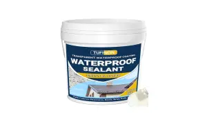 Wiadro z transparentnym uszczelniaczem Tufinein Waterproof Sealant Crystal Clear. Idealny do ochrony dachów i ścian.