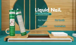 Dwie tubki kleju montażowego szybkoschnącego Shuode Liquid Nail. Idealny do mocowania haczyków i elementów w kabinach.