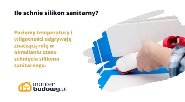 Dłoń z pistoletem do silikonu uszczelnia fugę. Temperatura i wilgotność wpływają na to, dlaczego silikon nie wysycha.