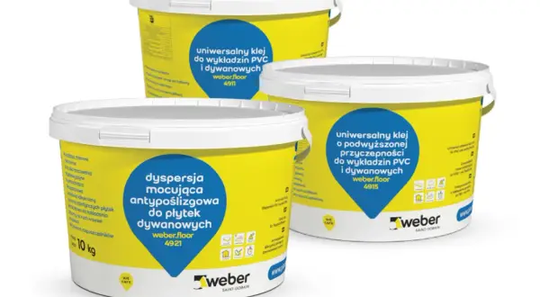Szukasz idealnego kleju do paneli ściennych PVC? Zobacz dyspersje mocujące weber.floor 4911, 4915 i 4921 – uniwersalne, o podwyższonej przyczepności.